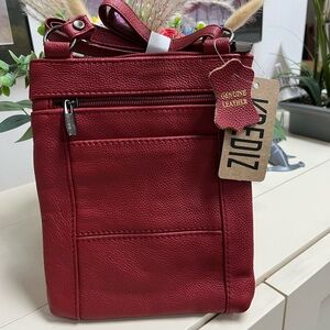 Red Leather Crossbody Bag BNWT